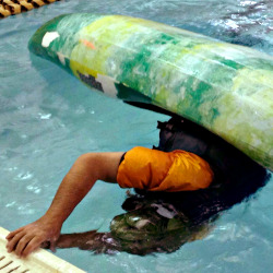 Canoe kayak capsize wet exit