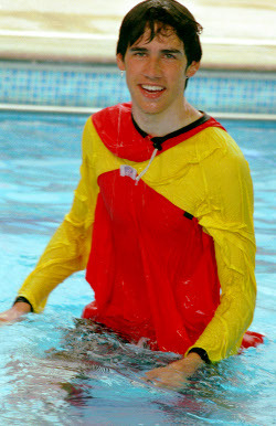 wet lifeguard uniform