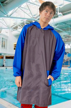 pool cagoule for swimming lesson teacher
