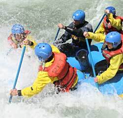 wildwater rafting swim fully clothed