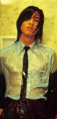 Wet Businessman in shower